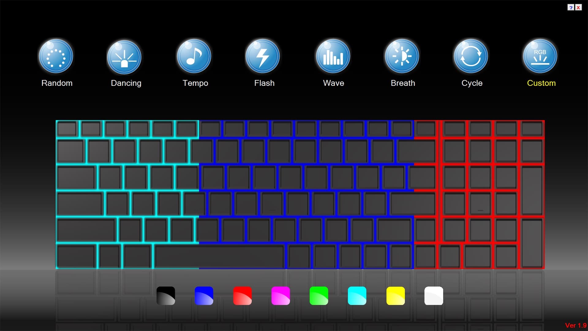 Configurando o teclado retroiluminado