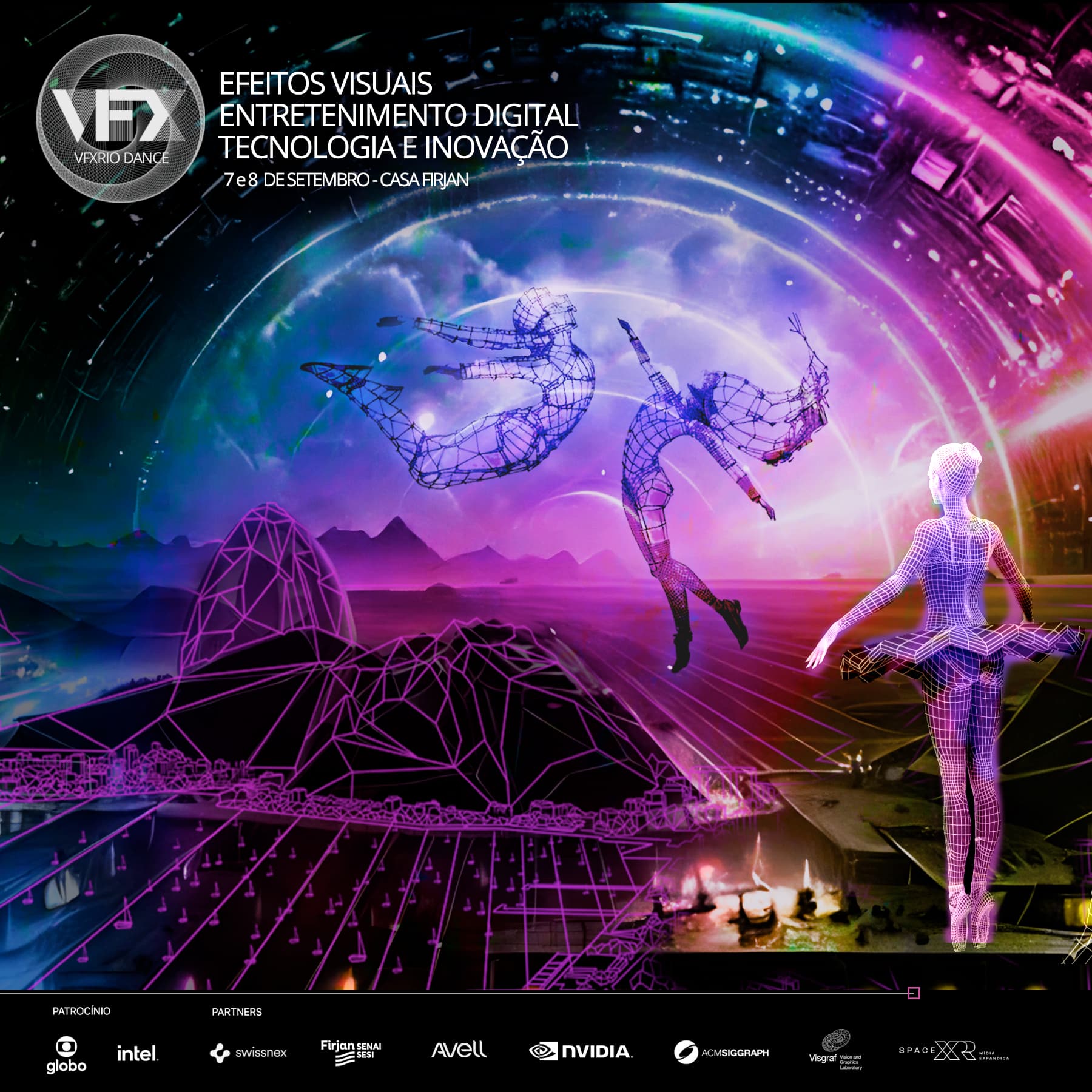 VFXRIO volta à casa Firjan com um evento internacional dedicado à dança e a tecnologia